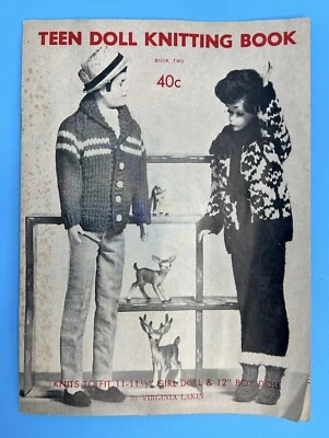 Teen Doll Knitting Book – Book 2 by Virginia Lakin 1963 for 11” - 12” Doll - Image 1 of 4