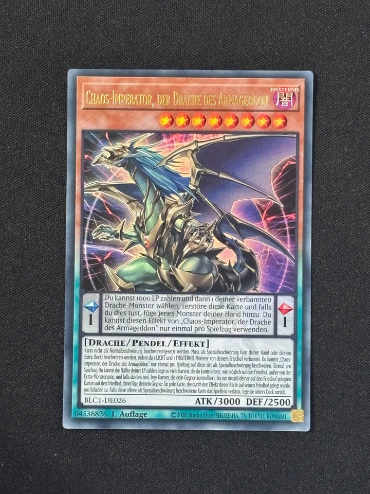 Yu-Gi-Oh! Chaos-Imperator, der Drache des Armageddon - BLC1-DE026 - Ultra Rare - Bild 1 von 1