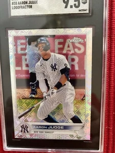 2022 Topps Chrome # 35 Aaron Judge Logofractor SGC 9.5 - Bild 1 von 2