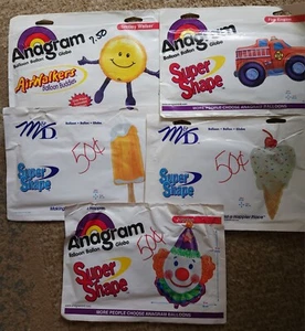 Lot Of 5 Super Shape Balloons - Picture 1 of 6