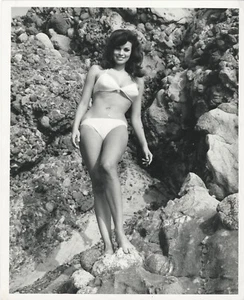 Photo originale Raquel Welch sexy maillot de bain Bikini - Afbeelding 1 van 1