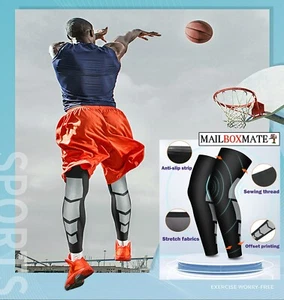 Calf Knee Thigh Support Gym Sports Leg Compression Sleeve Sock Stocking Unisex - Picture 1 of 13