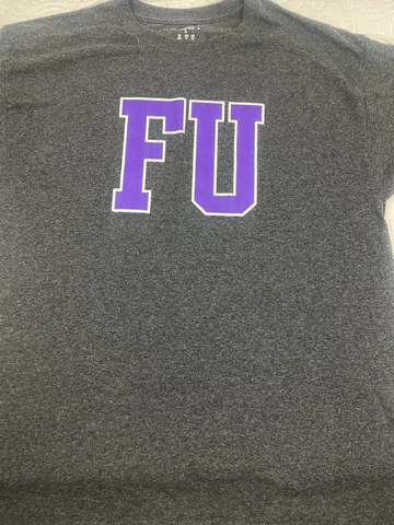 Furman University FU Gray Champion Brand Adult L T-Shirt Cover