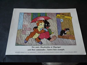 ARNAL RIQUIQUI ROUDOUDOU AFFICHETTE MURALE N°5 LA CAMARADERIE - Picture 1 of 1