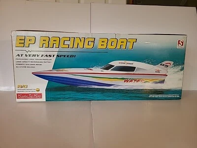  RC Remote Radio Control Syma WHITE EP Stealth Racing Speed Boat  - Image 1 of 4