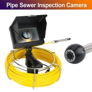 Telecamera rilevatore video ispezione fognaria tubo scarico schermo 5" IP68 endoscopio 131 piedi - Foto 1 di 8