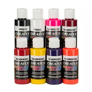 (157,71 €/1 l) Createx colori aerografo Kent Lind set caldo 8 x 60 ml colori aerografo - Foto 1 di 2