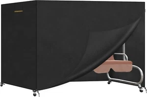 VANSHEIM Hollywood housse de balançoire balancelle étanche noires 250x150x160cm - Imagen 1 de 8