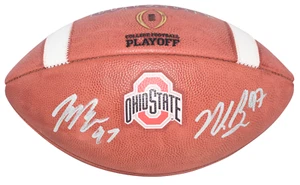 JOEY & NICK BOSA SIGNED OHIO STATE BUCKEYES WILSON NCAA PLAYOFF FOOTBALL JSA - Picture 1 of 1