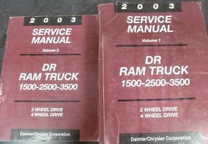 2003 Dodge Ram 3500 Truck Shop Service Repair Manual Set ST SLT Laramie Quad Cab - Picture 1 of 1