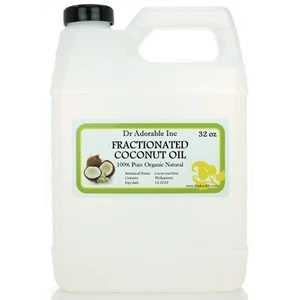 Fractionated Coconut Oil by Dr.Adorable 100% Pure Multiple Sizes Available  - Picture 1 of 23