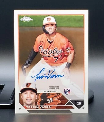 Terrin Vavra - 2023 Topps Chrome Update RC #RA-TV AUTO Autograph - Image 1 of 2