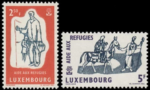 Lussemburgo 576/77 1960 Anno Mondiale Del Rifugiato MNH - Picture 1 of 1