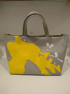 NEW VERTIGO Painted Tote FURLA LIMITED EDITION ARTIST LEATHER TOTE RARE! - Picture 1 of 12
