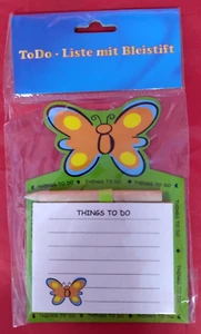 421. Kühlschrankmagnet "Dinge zu tun" Nachrichten Erinnerungen Einkaufen Notizblock & Bleistift - Bild 1 von 5