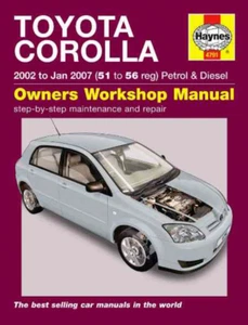 Toyota Corolla 2002-2007 Haynes Manuale Officina Benzina Diesel - Foto 1 di 5