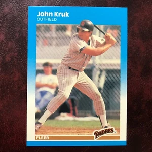 1987 Fleer GLOSSY Set JOHN KRUK ROOKIE #420 PADRES ** MINT ** HIGH GRADE ** - Picture 1 of 1