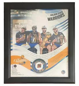 GOLDEN STATE WARRIORS 2022 NBA Champs 15" x 17" GU Basketball Collage LE 50 - Picture 1 of 1