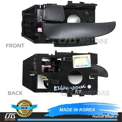 ⭐GENUINE⭐ Inside Door Handle FRONT RIGHT for 01-06 Hyundai Elantra 826202D000AX Foto 1 de 4