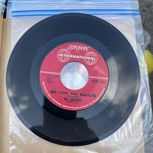 CAREFREES: we love you beatles / hot blooded lover LONDON INT'L 7" Single 45 RPM - Picture 1 of 2