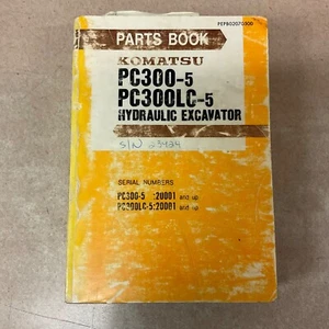 Komatsu PC300-5 PC300LC LIBRO DE PIEZAS MANUAL CATÁLOGO LISTA EXCAVADORA pn PEPB02070500 - Imagen 1 de 4