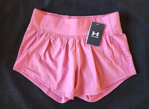 UNDER ARMOUR WOMEN'S SPEEDPOCKET 2 IN 1 SHORTS PINK # 1361379-NWT - Picture 1 of 8