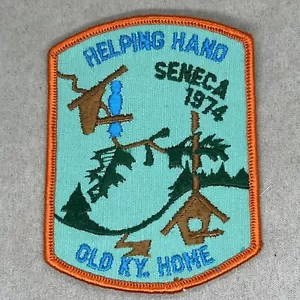 Parche vintage bsa de ayuda Seneca antiguo KY hogar de Kentucky 1974 - Imagen 1 de 9