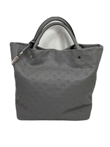 Christian Lacroix Grey  Handbag Embossed Tote Pewter - Picture 1 of 9