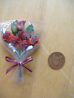 1/12th SCALE DOLLS HOUSE FLOWER BOUQUET - RED - CHOOSE YOUR VARIATION