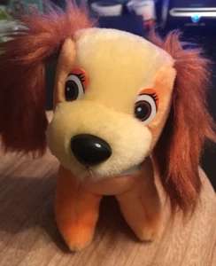Neu mit Etikett Vintage Disney Lady Plüsch Lady And The Tramp 1985 Hund 6 Zoll - Bild 1 von 9