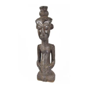 Ndengese Dengese weibliche Umstandsfigur Holz Kongo - Bild 1 von 6