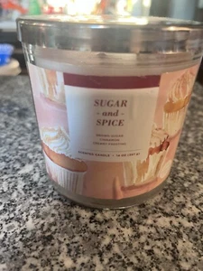 Sugar & Spice 3 Wick Candle Sonoma Goods For Life - Picture 1 of 1