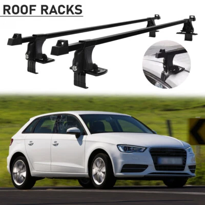 Portaequipajes de carga superior barra transversal barra transversal para Audi A1 A3 A4 A5 A6 S4 RS4 54" Foto 1 de 4