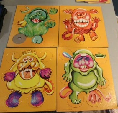 1977 Monster Maker Game Whitman Western Puzzle Parts Pieces Cool HTF Cartoon  - Image 1 of 4