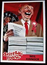 SPITTING IMAGE - Card #38 - "NEIL KINNOCK - ELECTION SPEECH" - TOPPS 1990
