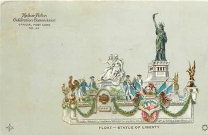 Postal 1909 Nueva York Hudson Fulton Exposición Estatua Libertad Flotador NY24-1781 - Imagen 1 de 2