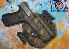Outside The Waistband Holster Skull On Coyote Brown W/ Adjustable Retention