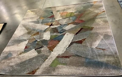 GREY / MULTI 6'-7" x 6'-7" Flaw in Rug, Reduced Price 1172676011 PRL6937B-7SQ - Image 1 of 4