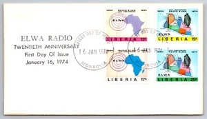 Liberia 1974 Radio ELWA FDC Combo! - Picture 1 of 2