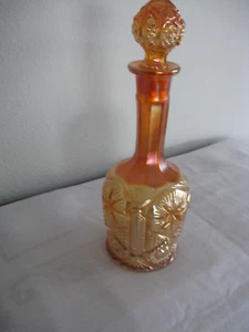 Decanter stella e lima ottagonale calendula in vetro imperiale con tappo - Foto 1 di 8