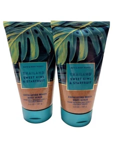 Bath & Body Works Thailand Sweet Kiwi Starfuit Exfoliating Beach Body Scrub x2 - Picture 1 of 2