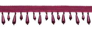 B40004-AC-J23-Y12, craft-fringe-trim, Red Wine Purple [12 Yards] - Picture 1 of 1