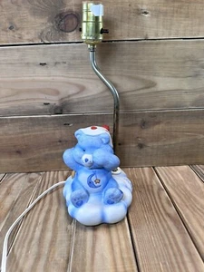 Care Bears Bedtime Bear Ceramic Lamp 1980’s American Greetings Works - Picture 1 of 7