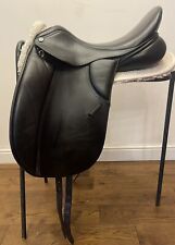 17 1/2” GFS XCH Black Dressage Saddle Adjustable Gullet XW Extra Wide