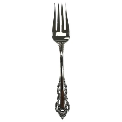 1971 Gorham Medici Pattern Sterling Silver Cold Meat Fork 8.5" No Mono - Image 1 of 4