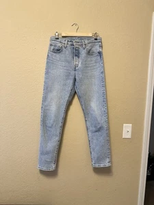 LEVI'S 501 Skinny High Rise Jean Tango Light Wash Button Fly Women’s 28X28 - Picture 1 of 14