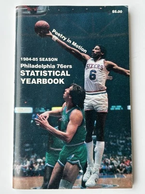 Anuario estadístico de baloncesto de los Philadelphia 76ers 1984-85 Julius Erving Foto 1 de 2