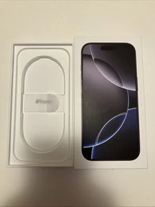 Apple iPhone 16 Pro Black Titanium 1TB Box Only BOX ONLY - Photo 1 sur 1