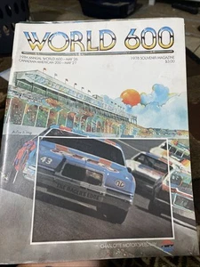1978 World 600 Charlotte Motor Speedway Nascar Program + starter sheet - Picture 1 of 8