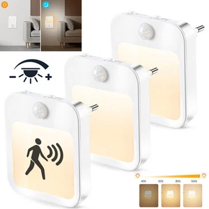 Dimmbar LED Nachtlicht mit Bewegungsmelder Steckdose Nachtlampe Vgyvxgvtmzghozrm - Bild 1 von 17